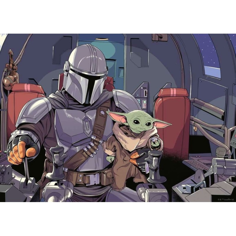 Star Wars - The Mandalorian puzzle Cartoon (1000 pièces)
