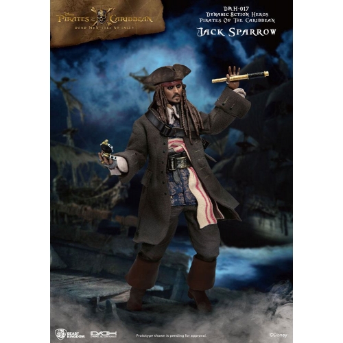 Pirates des Caraïbes - Figurine Dynamic Action Heroes 1/9 Jack Sparrow 20 cm