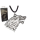 Game Of Thrones - Le Trône de fer pendentif avec chaînette Stark Sigil Costume