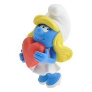 Les Schtroumpfs - Statuette Collector Collection Schtroumpfette tenant le coeur 15 cm