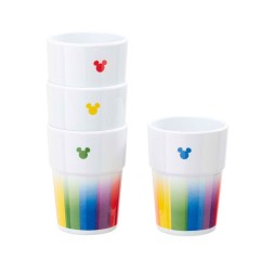 Disney - Pack 4 verres Tumbler Mickey Rainbow