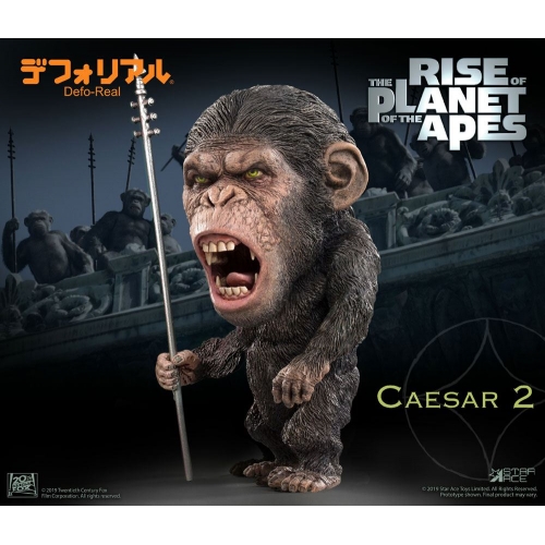 La Planète des singes : Les Origines - Statuette Deform Real Series Soft Vinyl Caesar Spear Ver. 15 cm