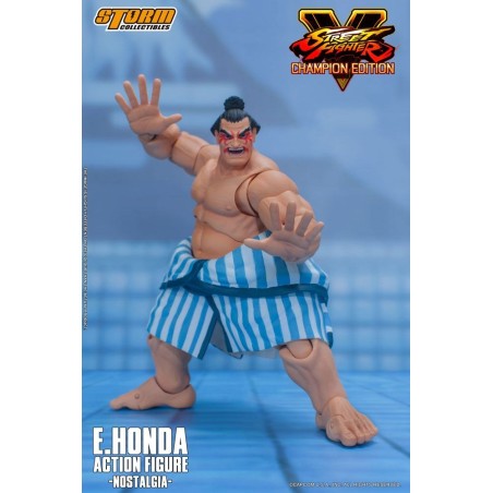 Street Fighter - V Champion Edition figurine 1/12 E. Honda Nostalgia Costume 18 cm