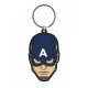 Avengers (Marvel) - Porte-Clés caoutchouc Captain America 6 cm