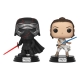 Star Wars Rise of Skywalker - Pack 2 Figurines POP! Bobble Head Kylo & Rey 9 cm