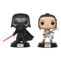 Star Wars Rise of Skywalker - Pack 2 Figurines POP! Bobble Head Kylo & Rey 9 cm