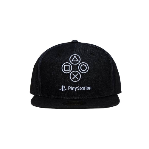 Sony PlayStation - Casquette Snapback Denim Symbols