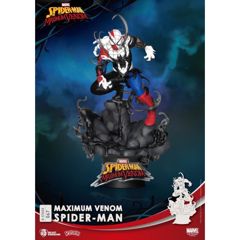 Marvel - Comics diorama PVC D-Stage Maximum Venom Spider-Man 16 cm Marvel - Comics diorama PVC D-Stage Maximum Venom Spider-Man 16 cm