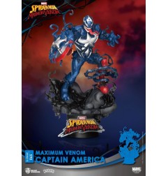 Marvel - Comics diorama PVC D-Stage Maximum Venom Captain America 16 cm
