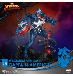Marvel - Comics diorama PVC D-Stage Maximum Venom Captain America 16 cm