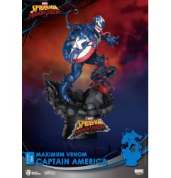 Marvel - Comics diorama PVC D-Stage Maximum Venom Captain America 16 cm