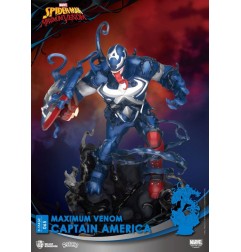 Marvel - Comics diorama PVC D-Stage Maximum Venom Captain America 16 cm