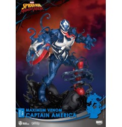 Marvel - Comics diorama PVC D-Stage Maximum Venom Captain America 16 cm