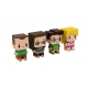 The Big Bang Theory - Pack 4 trading figurines Pixel 7 cm