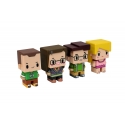 The Big Bang Theory - Pack 4 trading figurines Pixel 7 cm