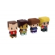 The Big Bang Theory- Pack 4 trading figurines Pixel 7 cm