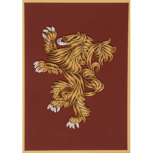Game of Thrones - Carte Quilled House Lannister