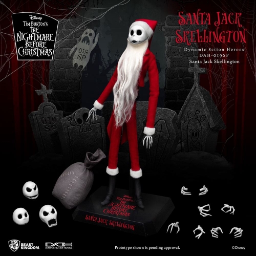 L'Étrange Noël de monsieur Jack - Figurine Dynamic Action Heroes 1/9 Santa Jack Skellington 21 cm