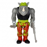 Les Tortues ninja -Figurine ReAction Rocksteady 10 cm