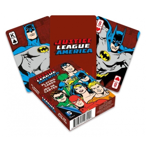 DC Comics - Jeu de cartes à jouer Retro Justice League