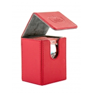 Ultimate Guard - Boîte pour cartes Flip Deck Case 80+ taille standard XenoSkin Rouge