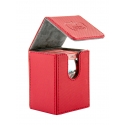 Ultimate Guard - Boîte pour cartes Flip Deck Case 80+ taille standard XenoSkin Rouge