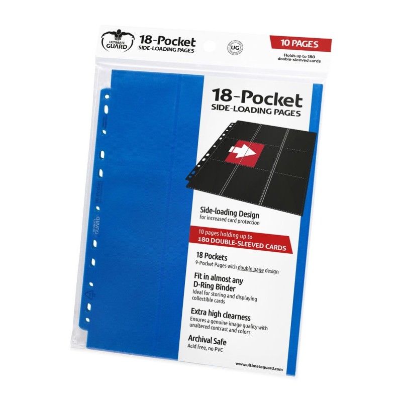 Ultimate Guard - 18-Pocket Pages Side-Loading Bleu (10) Ultimate Guard - 18-Pocket Pages Side-Loading Bleu (10)