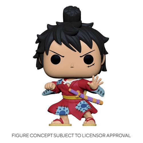 One Piece - Figurine POP! Luffy in Kimono 9 cm - Figurine-Discount