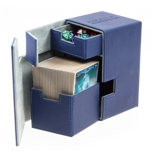 Ultimate Guard - Boîte pour cartes Flip'n'Tray Deck Case 100+ taille standard XenoSkin Bleu