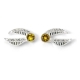 Harry Potter X Swarovski - Boucles d'oreilles Vif d'or (argent sterling)