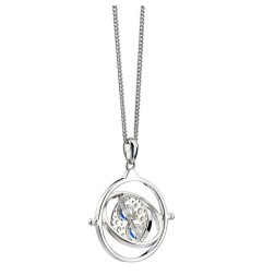 Harry Potter - X Swarovski pendentif et collier Retourneur de Temps (argent sterling)