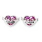 Harry Potter - X Swarovski boucles d'oreilles Philtre d'amour (argent sterling)