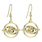 Harry Potter - X Swarovski boucles d'oreilles Drop Retourneur de Temps (plaqué or)