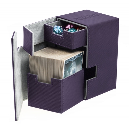 Ultimate Guard - Boîte pour cartes Flip'n'Tray Deck Case 100+ taille standard XenoSkin Violet