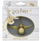 Harry Potter - Collier avec horloge Vif d'or (plaqué or)