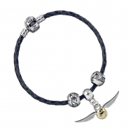 Harry Potter - Bracelet pour breloques cuir Slider Charm Quidditch