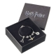 Harry Potter - Bracelet pour breloques cuir Set Deathly Hallows/Snitch/Platform 9 3/4/2 Spellbeads