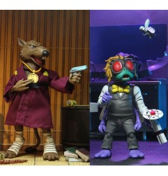 Tortues Ninja - Les Tortues ninja pack 2 figurines Splinter & Baxter 18 cm