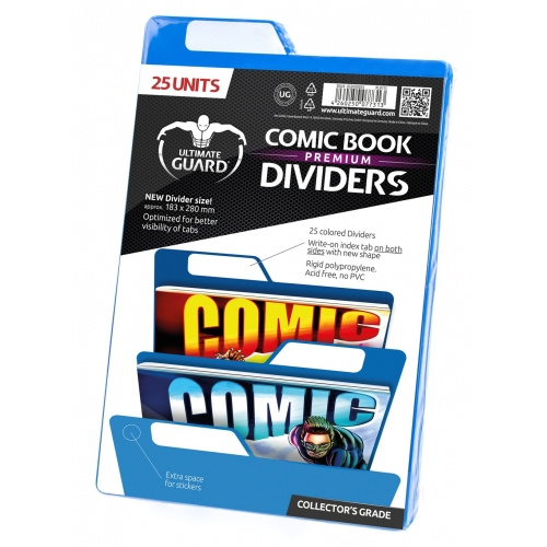 Ultimate Guard - 25 intercalaires pour Comics Premium Comic Book Dividers Bleu