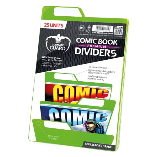 Ultimate Guard - 25 intercalaires pour Comics Premium Comic Book Dividers Vert