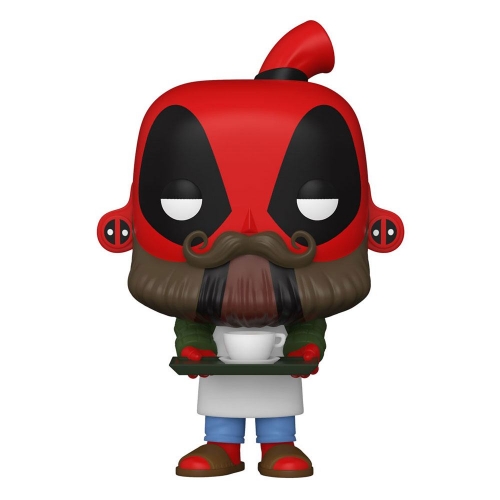 Deadpool 30th Anniversaire - Figurine POP! Coffee Barista Deadpool 9 cm
