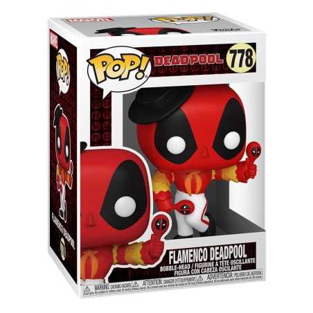 Marvel - Deadpool 30th Anniversary Figurine POP! Vinyl Flamenco Deadpool 9 cm
