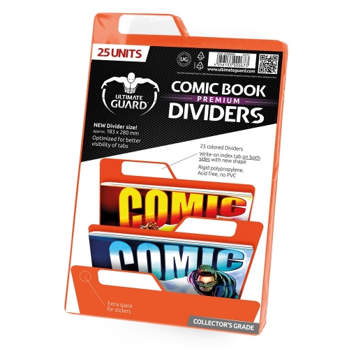 Ultimate Guard - 25 intercalaires pour Comics Premium Comic Book Dividers Orange