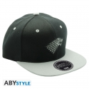 Game Of Thrones - Casquette snapback Noir & Gris Stark