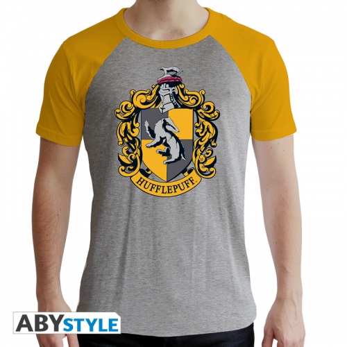 Harry Potter - T-shirt Poufsouffle gris & jaune