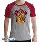 Harry Potter - Tshirt Gryffondor homme MC gris & rouge - premium