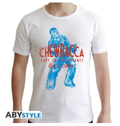 Star Wars - Tshirt Chewbacca homme MC white - new fit