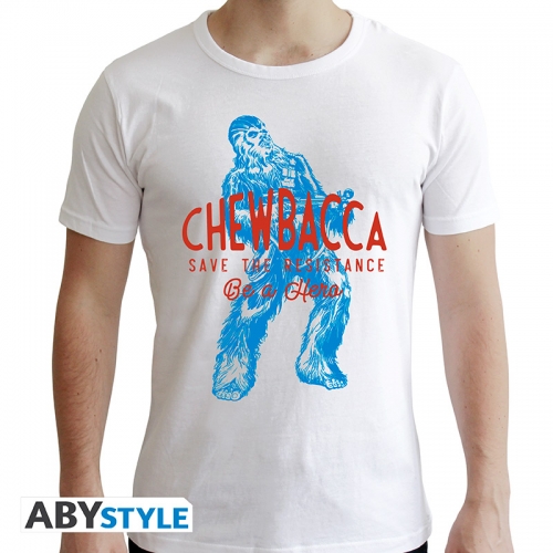 Star Wars - T-shirt Chewbacca blanc