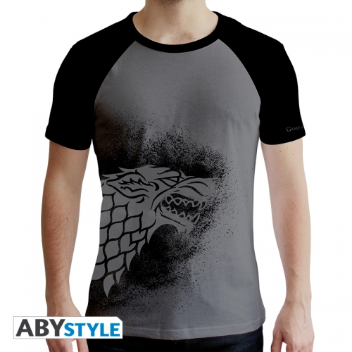 Game Of Thrones - T-shirt Stark gris & noir