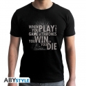 Game Of Thrones - T-shirt Thrones citation noir